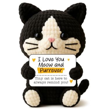 Imagem de Meias de Natal engraçadas para mulheres, amantes de gatos – presente romântico fofo e engraçado para namorada, esposa ou amiga – doce presente de agradecimento para férias ou amor diário