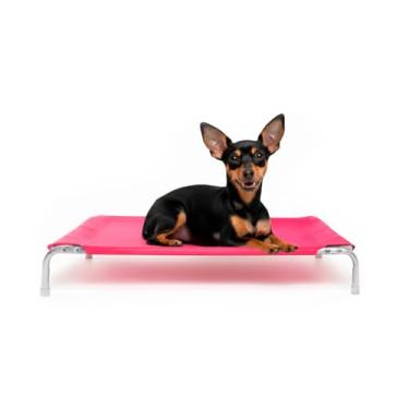 Imagem de Cama Suspensa Elevada Pet para Cachorro Leve Resistente Aluminio 60x40cm Tamanho P Suporta Até 25Kg - Dogets (Azul)