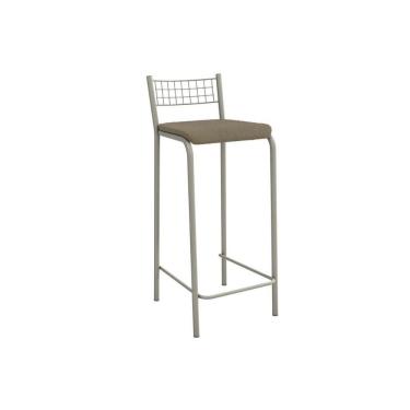 Imagem de Banqueta De Cozinha Gênova 1b705nk Aço 1 Un Niquel-boucle Bege Fendi - Kappesberg