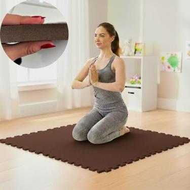 Imagem de Placa EVA Unitária Tapete Infantil Piso Tatame 50x50cm 20mm Grosso Emb