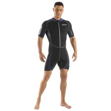 Imagem de SEAC M.Corto Roupa de mergulho masculina moderna de neoprene de 2,5 mm com zíper frontal para esportes aquáticos, 2GG