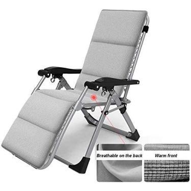 Imagem de Espreguiçadeira cadeiras de jardim cadeira dobrável espreguiçadeiras ao ar livre gravidade zero cadeira de jardim reclinável cadeira de balanço portátil dobrável suporta 200 kg (cor: estilo 2)