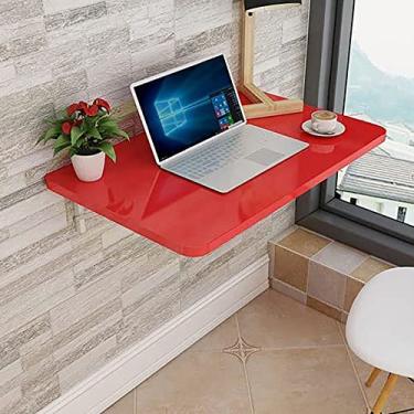 Imagem de Mesa dobrável para lavanderia, mesa dobrável para computador, mesa flutuante, mesa de jantar dobrável, mesa de trabalho dobrável, economia de espaço, mesa suspensa para escritório em casa