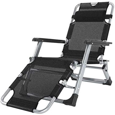 Imagem de Espreguiçadeira cadeiras reclináveis para pátio, espreguiçadeiras de gravidade grandes, pátio, exterior, praia, acampamento, cadeira portátil, suporte para cadeira de 199 kg (cor: sem almofadas)