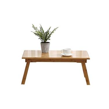 Imagem de Mesa lateral em forma de C multifuncional dobrável mesa portátil para dormitórios, camas, sofás, quatro tamanhos, madeira maciça, disponível para pessoas de todas as idades sobre a mesa de cama