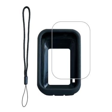 Imagem de Capa para computador de bicicleta GPS XOSS G+ Gen3, WUNIAK Capa protetora de silicone macio portátil resistente a arranhões e choque com protetor de tela e cordão para XOSS G+ Gen3, preta