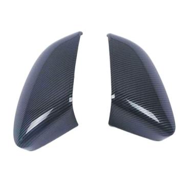 Imagem de Capa de espelho retrovisor de carro, para Audi A3 8y tampas de espelho retrovisor externo 2021 capa de espelho retrovisor de fibra de carbono