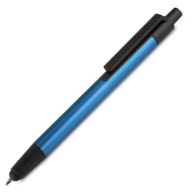 Imagem de Caneta Esferográfica em Metal, Ponta Touch, Escrita Azul, Corpo Cilíndrico, Ponta Fina, Grip Ergonômico, Multicolorido, 24 Unidades, para Colorir, a Partir de 3 Anos (Azul)