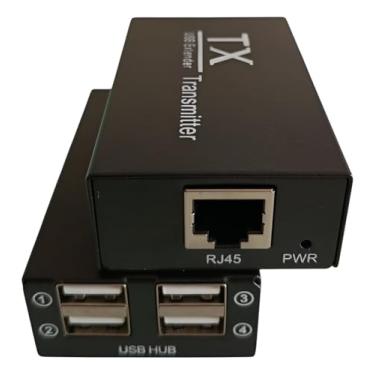 Imagem de Extensor Usb 2.0 Hub Usb 4 Portas 120 Mts Via Rj45 Ativo