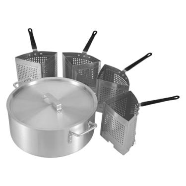 Imagem de SiaBiced Panela de alumínio para cozimento de massas, vaporizador, utensílios para cozinhar, cestos para coar massas, bolinhos, macarrão, restaurante, jantar