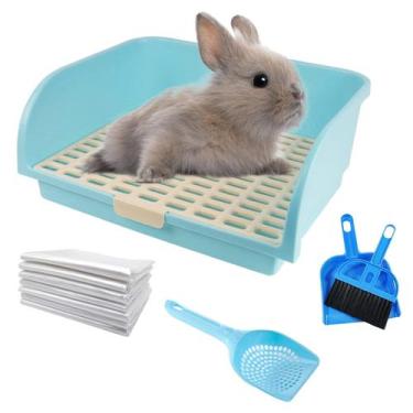 Imagem de Caixa sanitária kathson Bandeja grande para animais de estimação com g