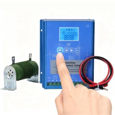 Imagem de 220v,HYZHANHONG Controlador Híbrido Solar e Eólico MPPT 12000W Controlador de Carga Solar Regulador de Carga Boost 12V 24V 48V 220V para Turbinas Eólicas