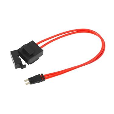 Imagem de Sandfren Conector de suporte de fusível de carro, 16AWG em linha 32V mini ATM torneira e cabo de fio de circuito de teste, conector de suporte de extensão de fio resistente, universal para a maioria