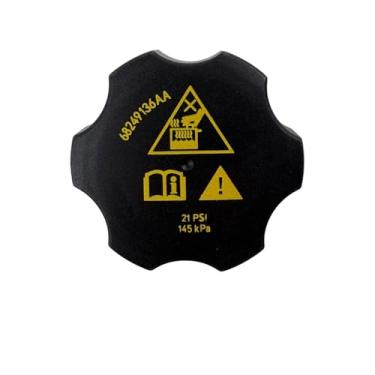 Imagem de Tampa do reservatório de refrigeração do radiador 68442532AA 53479332 compatível com Chrysler Pacifica 2013-2026 | Dodge Durango | Jeep Cherokee Compass Gladiator Grand Cherokee Wrangler | Ram 1500