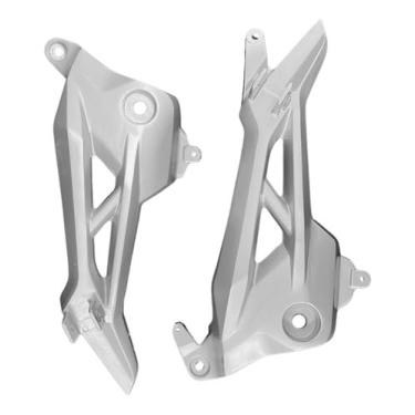 Imagem de Par Suporte Pedaleira Bacalhau Titan/fan/start 2016 A 2021 Prata