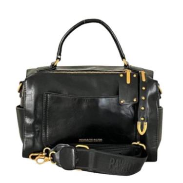 Imagem de Bolsa Baú Média Estonada em material ecológico com 7 Bolsos - Pavão De