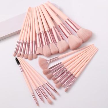 Imagem de 25 pincéis de maquiagem macios ao toque, pincel de maquiagem em pó, pincel de blush, pincel de sombra para maquiagem diária no rosto