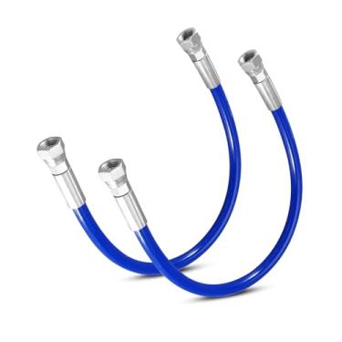 Imagem de 2 peças de mangueira de chicote de pulverizador de tinta de 50,8 cm para pulverizadores sem ar Graco 390 395 490 495, mangueira de pistola de tinta sem ar, azul