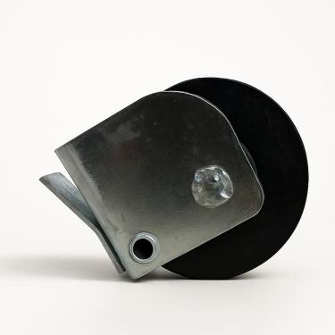 Imagem de Roldana Rolamento Inferior Fixo para Janela e Porta de Correr de Aço 45mm