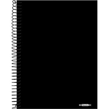 Imagem de Caderno Espiral 1/4 Capa Dura Neutro Preto 96 Folhas Pacote Com 05-60531