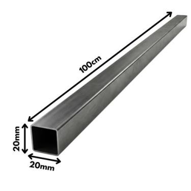Imagem de Tubo quadrado Metalon 20 x 20 - Aço Carbono 1 Peça de 1 Metro - Loja B