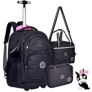 Imagem de Kit Escolar Completo Rebecca Bonbon, Mochila com Rodinhas, Lancheira Térmica e Estojo 36 Lápis, Material Poliéster, P/Crianças, Meninas, Juvenil (Kit Material Escola RB24530)