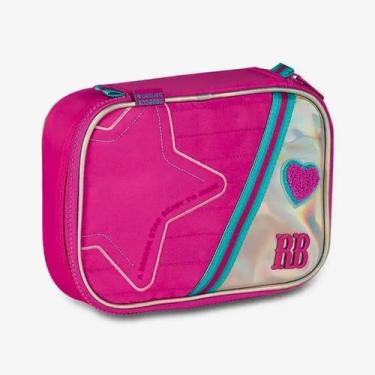 Imagem de Estojo Box Escolar Holográfico Rebecca Bonbon - Clio -, Rosa