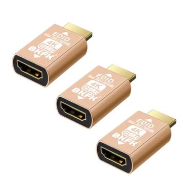 Imagem de BKFK Adaptador emulador HDMI edid, emuladores, passagem confiável para extensor/receptor AV/Divisores de vídeo (GM3840X2160@120Hz-3P)