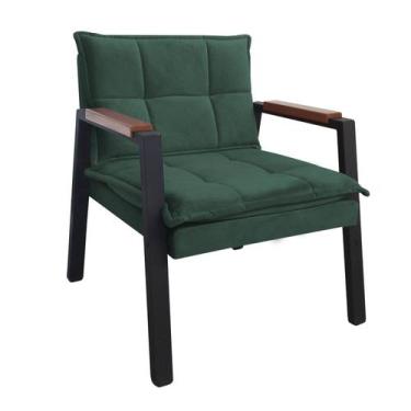 Imagem de Poltrona Decorativa Ferro Estilo Industrial Fortaleza - Gonçalves Deco