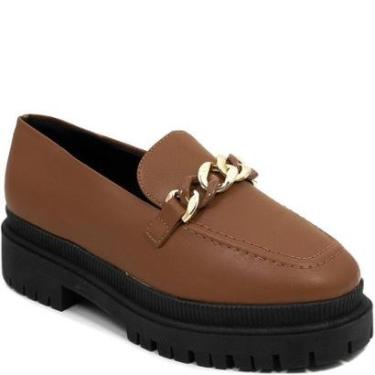Imagem de Mocassim Plataforma Tratorado Corrente Via Uno 584063-Feminino