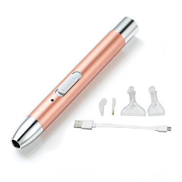 Imagem de Nova Caneta DIY de Carregamento USB com Luz Ponta LED 360 Broca Pontas Reposição para Pintura Artesanato Ponto Costura Arte Unha Manual