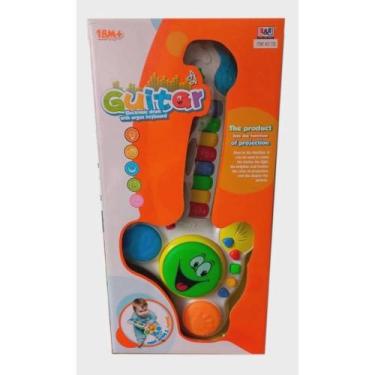 Imagem de Guitarra E Tambor Infantil Com Som E Luzes - Importado