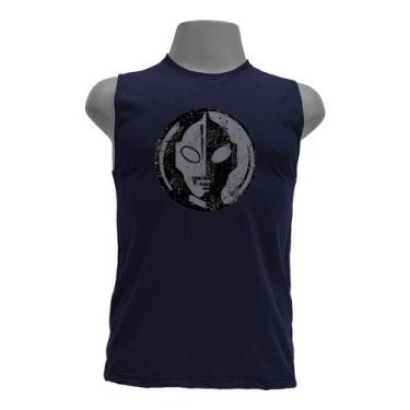 Imagem de Camiseta regata masculina - Ultraman - DASANTIGAS, Navy blue, Navy blu