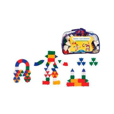 Imagem de Brinquedo Pedagógico Peças Encaixe Monta Tudo Gigante