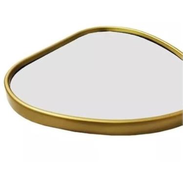 Imagem de Adequado para banheiros, closets e salas de estar. Bandejas com espelho ou espelhos decorativos multifuncionais. (2,ORGANICO DOURADO)