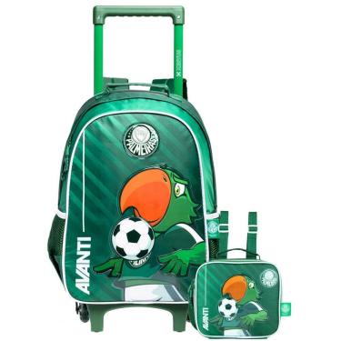 Imagem de Kit Escolar Time Mochila Costas Rodas Lancheira