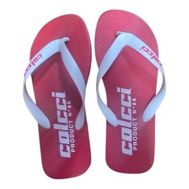 Imagem de Chinelo Masculino Logo Colcci - Vermelho Ife - 37-38