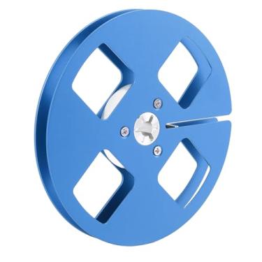 Imagem de aqxreight /4 Carretel de Fita Vazio de 5 Polegadas Com 4 Furos Carretel Aberto Fita de Som Vazio Liga de Alumínio para Tocadores de Cassete a NAB Flange Azul 5 Esvaziar um Gravador de de Qualquer