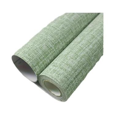 Imagem de Papel De Parede Adesivo Texturizado Vintage Em Linho, Vinil Impermeáve