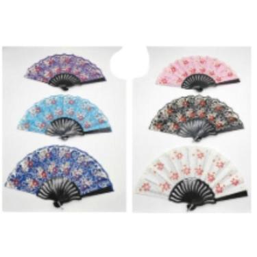 Imagem de Leque Japonês Tradicional Dobrável Artesanal - Oriental - Genérico, 8