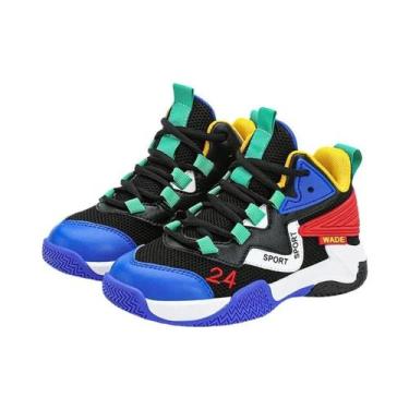 Imagem de Tênis De Basquete Infantil Para Meninos E Meninas, Respirável, Antider