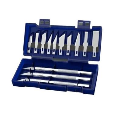 Imagem de Conjunto De Facas De Metal Portátil Com Caixa De Armazenamento Magnéti