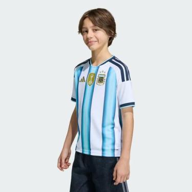 Imagem de Camisa Adidas Argentina Home 2026 Juvenil, 16 ANOS