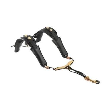 Imagem de Correia De Pescoço De Couro Para Saxofone Alto, Tenor E Barítono Com P