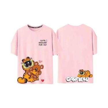 Imagem de Camiseta de Algodão Estampada com Vários Padrões do Garfield da Disney