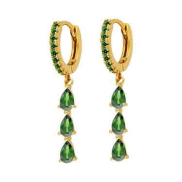 Imagem de Brinco Feminino De Titânio Puro 99% Com Corrente Longa Dupla, Pingente