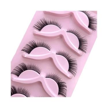 Imagem de Cílios Postiços Olho De Gato Efeito Natural HBZGTLAD, Leves E Volumoso