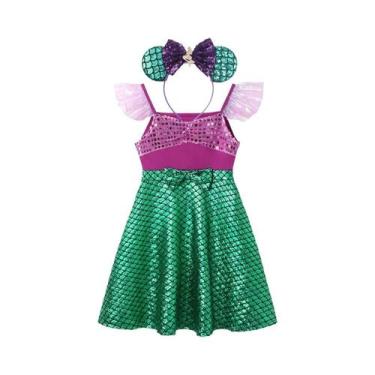 Imagem de Vestido De Princesa De Verão Para Meninas, Fantasia De Rapunzel Elsa A