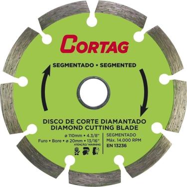 Imagem de Disco De Corte Diamantado, Segmentado, 110 Mm, Furo 20 Mm, Cortag Ostenvonder