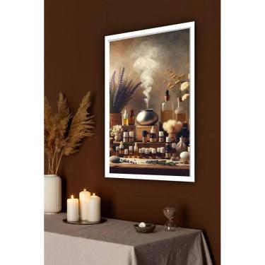 Imagem de Quadro Decorativo Aromaterapia Óleos Essenciais  - 70x50cm